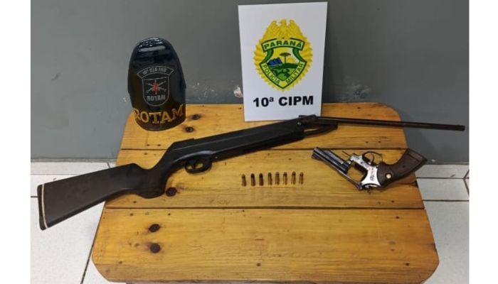 Nova Laranjeiras – Homem é preso com arma e munições